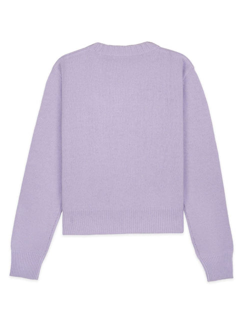 embroidered-logo cashmere jumper