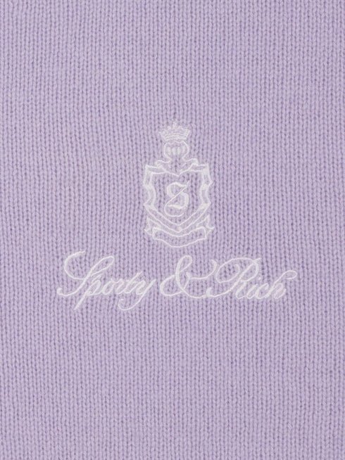 embroidered-logo cashmere jumper
