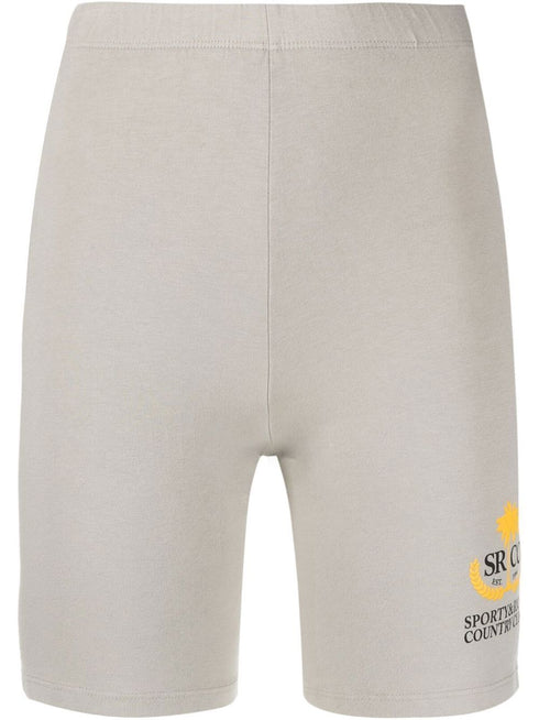 logo-print stretch shorts