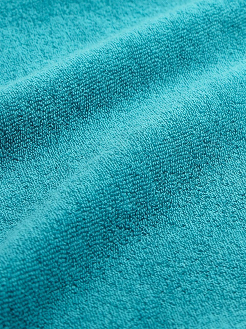 embroidered-logo terry polo shirt