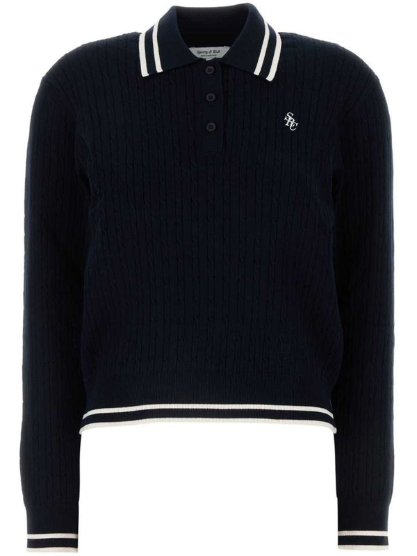 logo-embroidered polo top