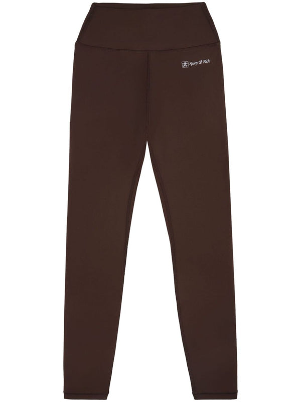 Runner Script logo-print leggings