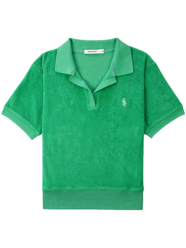 logo-embroidered cotton polo shirt