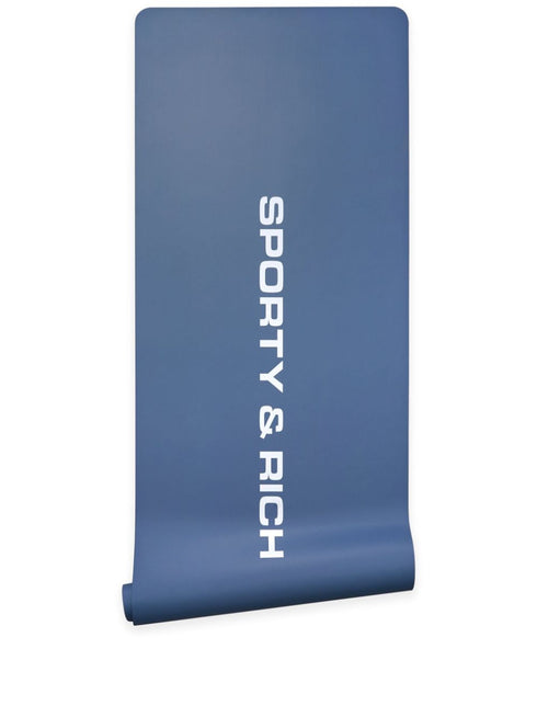 logo-print yoga mat