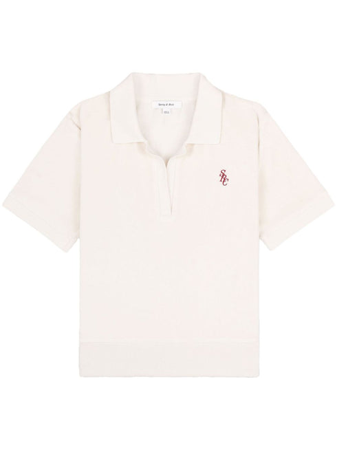 SRC Velour cotton polo shirt