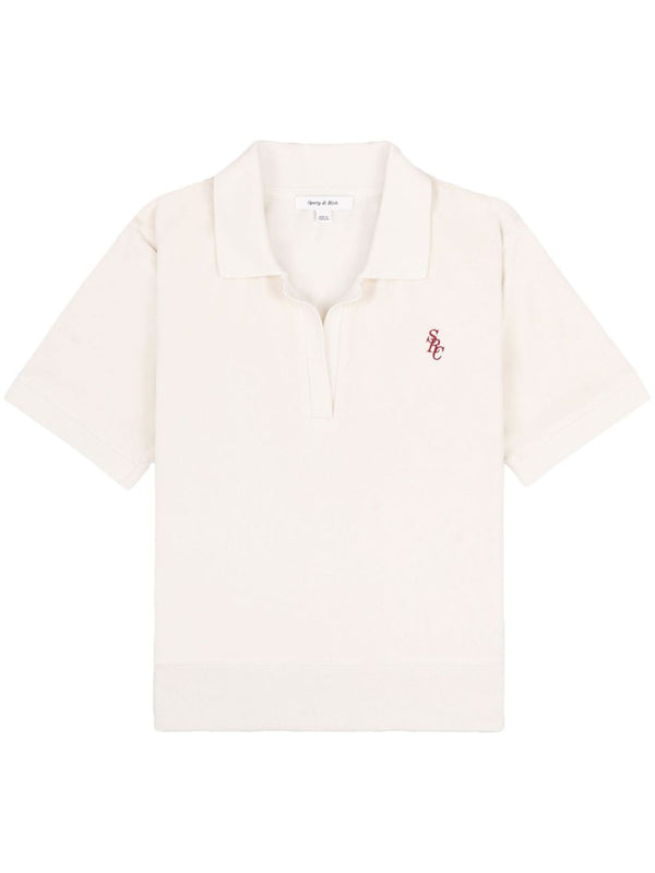 SRC Velour cotton polo shirt