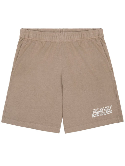 logo-print cotton shorts