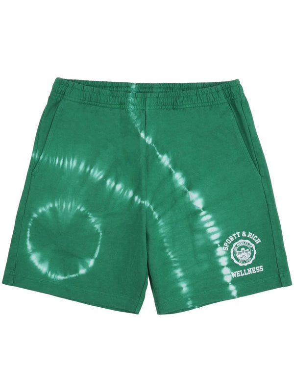 Emblem cotton track shorts