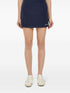 logo-embroidered terry mini skirt