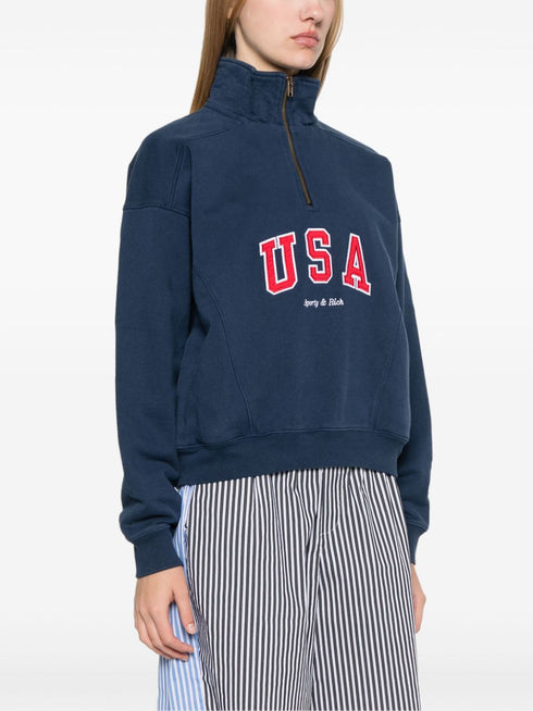 embroidered-motif sweatshirt