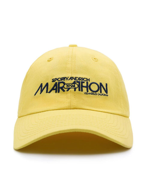 Marathon embroidered-logo cap