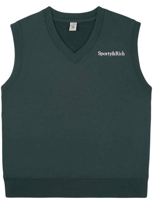 Serif Logo cotton vest