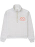 logo-print zip-up jumper