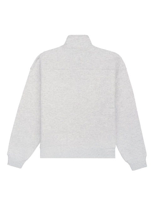 logo-print zip-up jumper