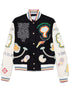 chenille-patchwork bomber jacket