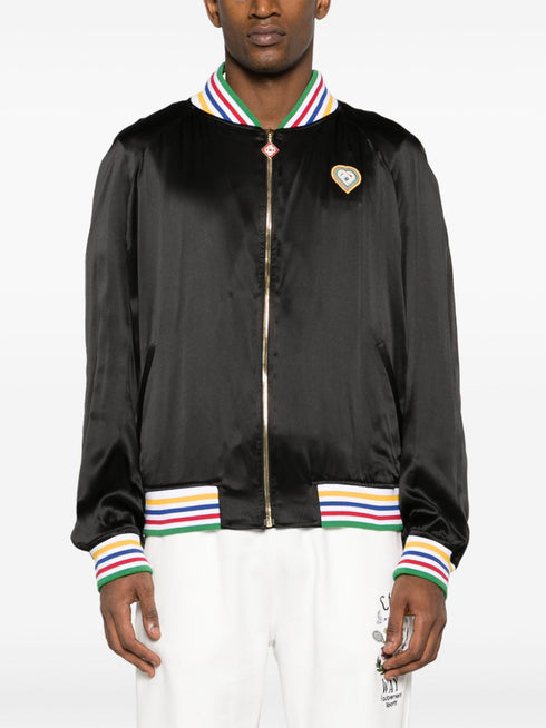 Souvenir logo-patch bomber jacket