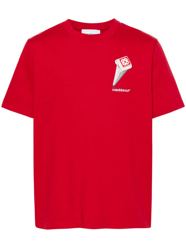 Koszulka z nadrukiem Leaning Column