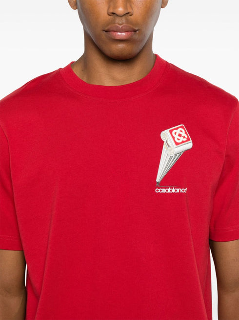 Koszulka z nadrukiem Leaning Column