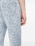 monogram-print straight-leg jeans