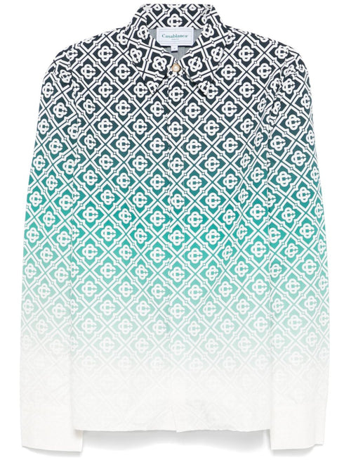 raised-monogram shirt