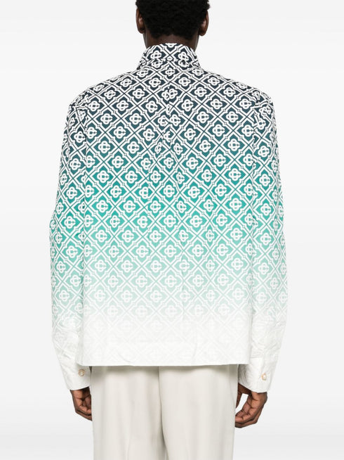 raised-monogram shirt