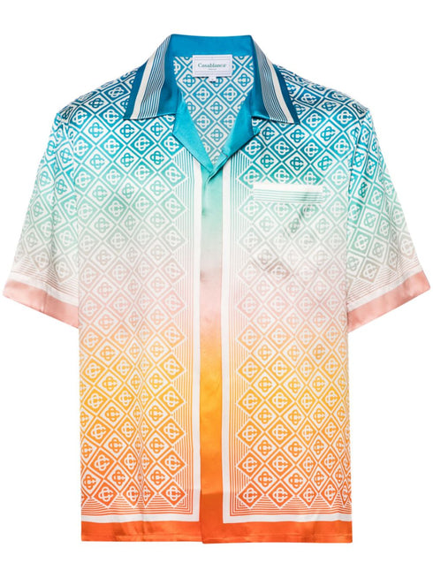 Diamond Monogram silk shirt