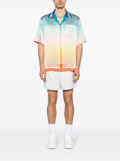 Diamond Monogram silk shirt