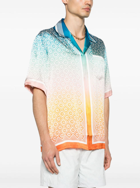 Diamond Monogram silk shirt