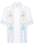 embroidered short-sleeve shirt