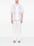 embroidered short-sleeve shirt
