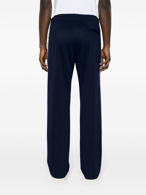 Heart Monogram velvet track pants