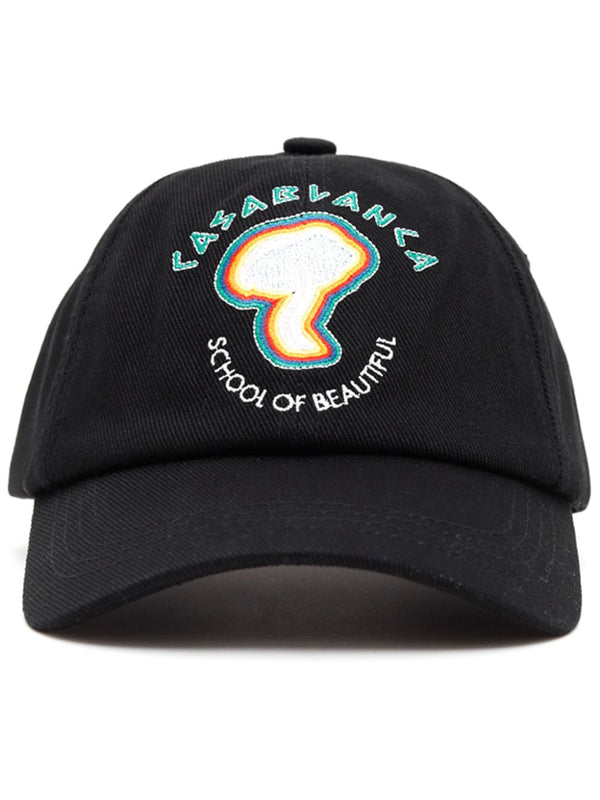 logo-embroidered cap