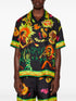 graphic-print silk shirt