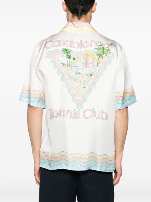 cuban-collar silk shirt