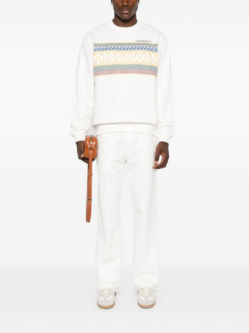 logo-patch track pants