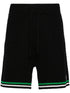 logo-patch crochet tennis shorts