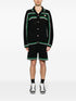 logo-patch crochet tennis shorts