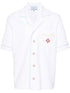 towelling-finish monogram shirt