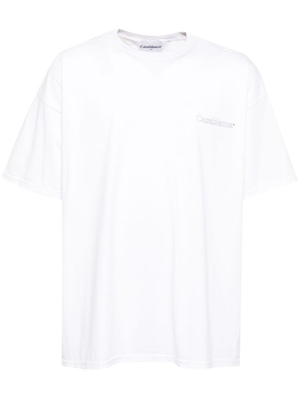 bawełniana koszulka z nadrukiem logo