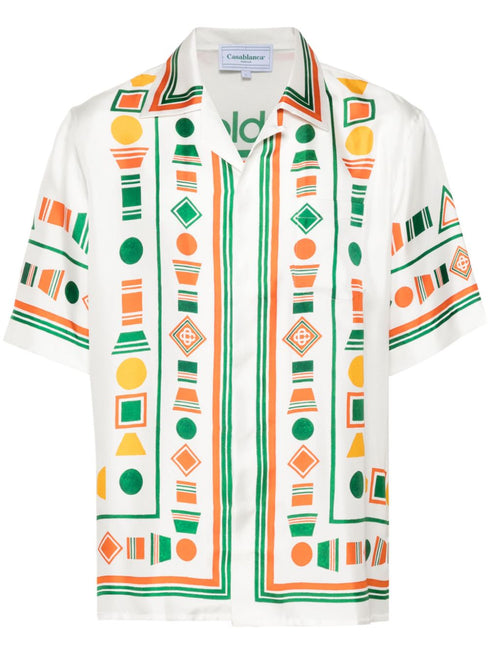 Playful Eagle silk shirt