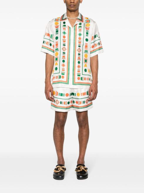 Playful Eagle silk shirt