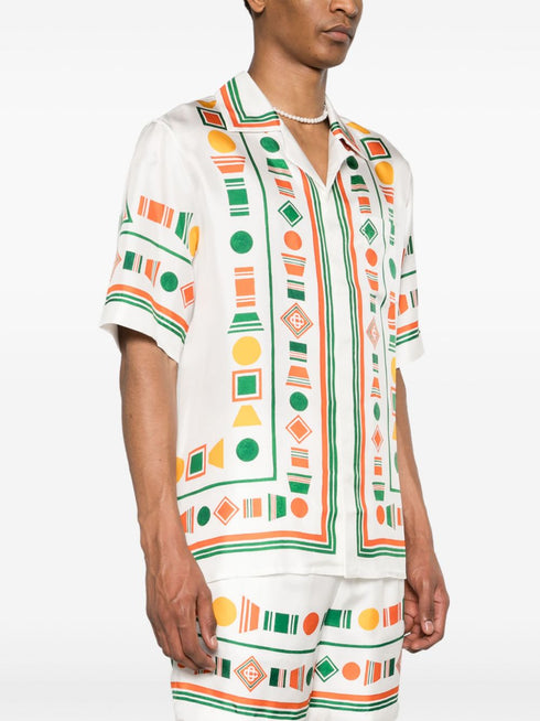 Playful Eagle silk shirt