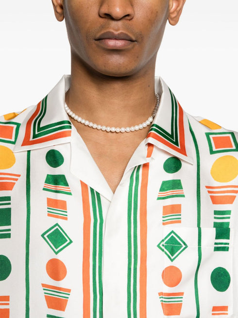 Playful Eagle silk shirt