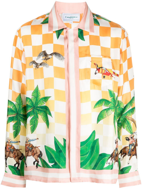 Tennis Club silk shirt