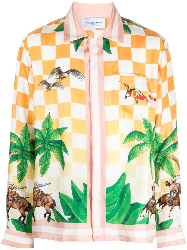 Tennis Club silk shirt