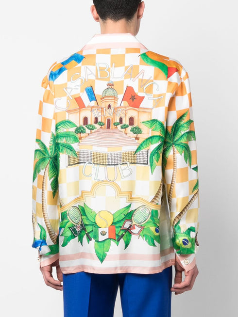 Tennis Club silk shirt