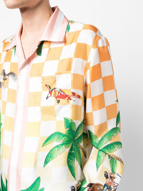 Tennis Club silk shirt