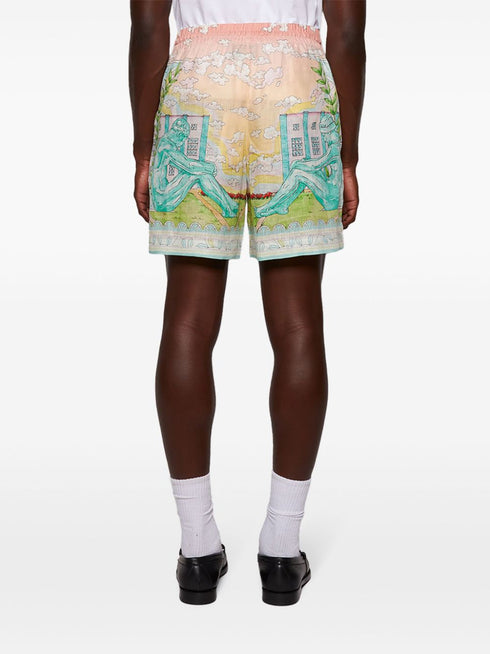 Vase linen shorts