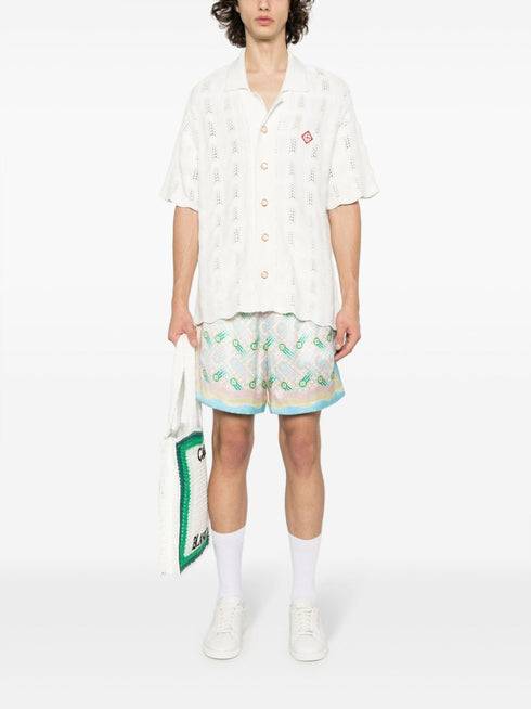 Wavy Gradient crochet shirt