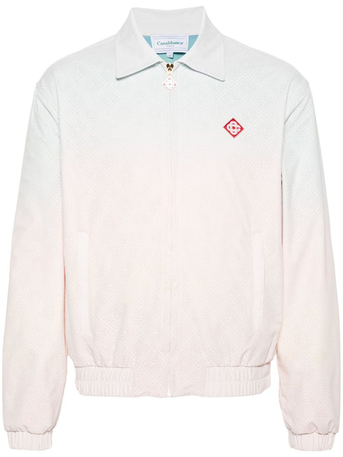 perforated-monogram gradient jacket